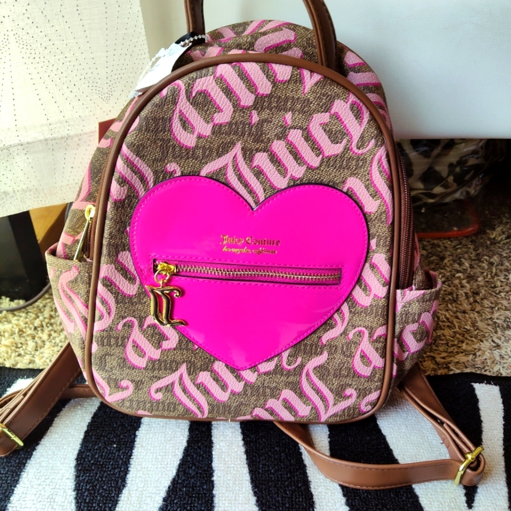 Juicy Couture Pink Heart Backpack